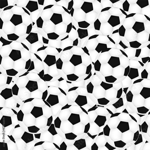 background soccer balls on white background