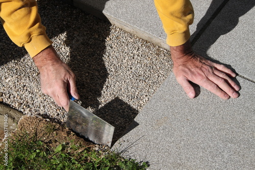 Terrassenplatten verlegen photo