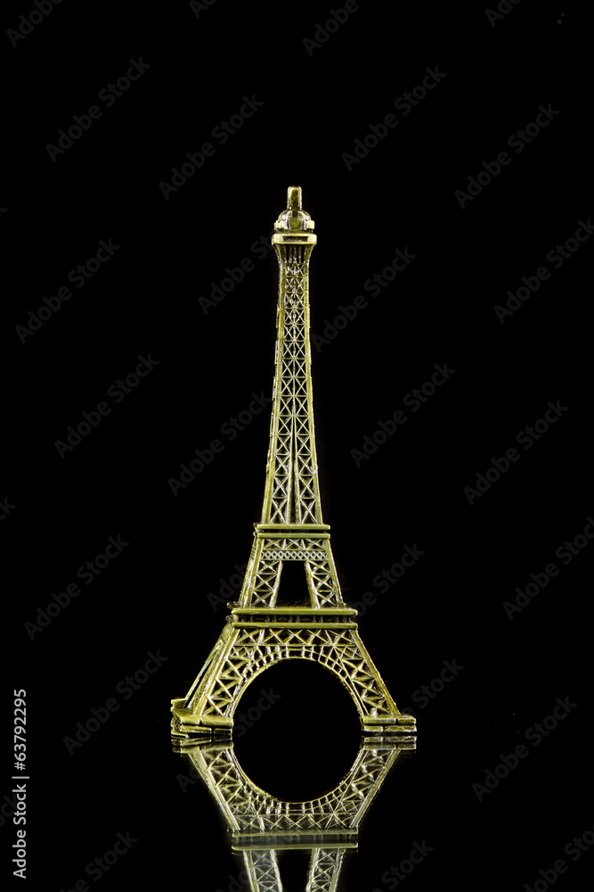 Small Eiffel tower isolated