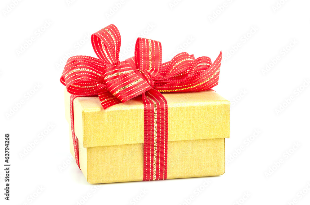 Obraz premium Gift box isolated white background