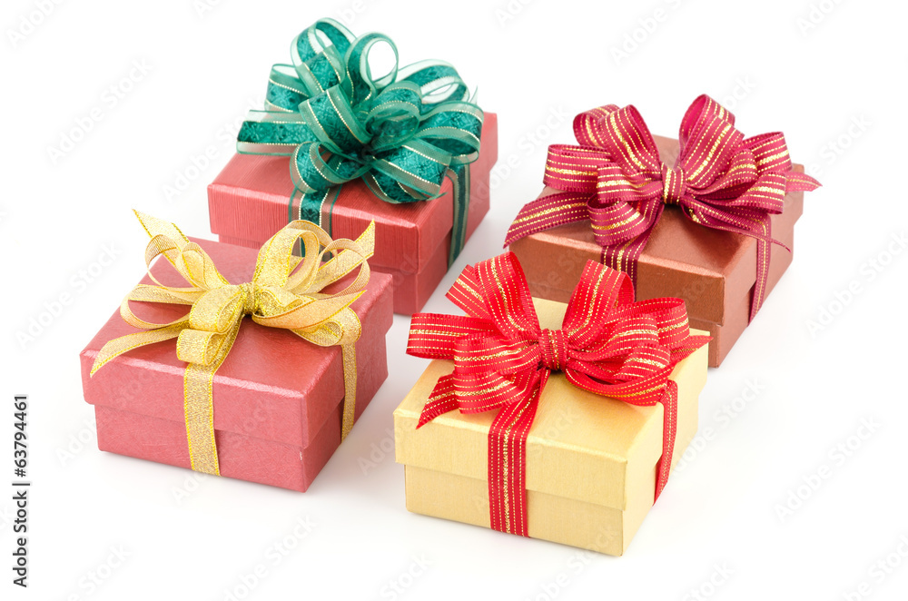 Obraz premium Gift box isolated white background