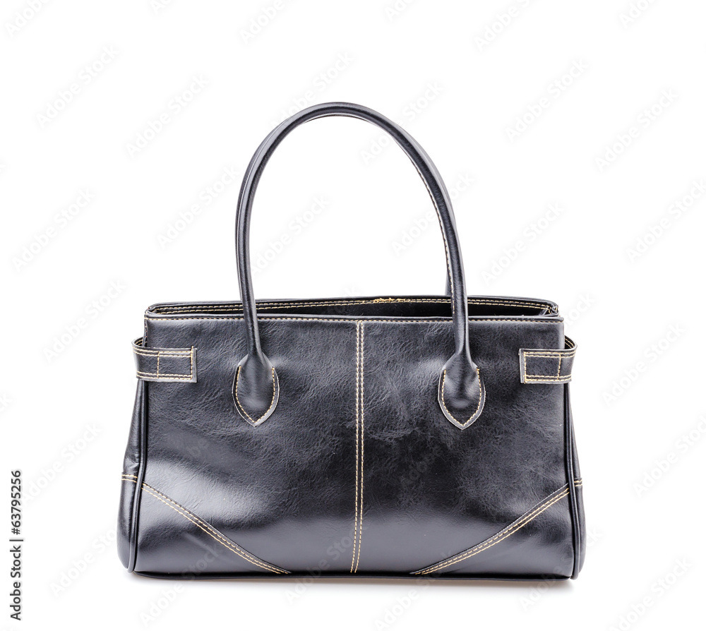 Woman leather bag isolated white background Woman leather bag isolated white background