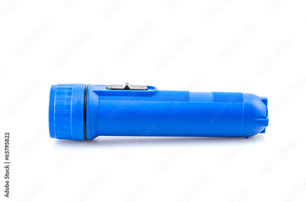 Flashlight isolated white background