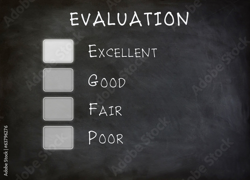 Evaluation checklist board