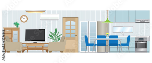 Living room / Dining room / Kitchen_Type1