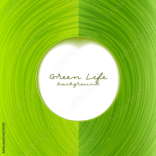 Abstract green frame with place for your text. Green life