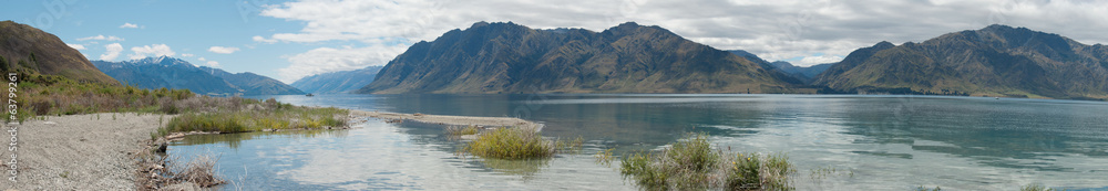 Lake Hawea in New Zealand