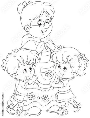 Granny and her grandchildren
