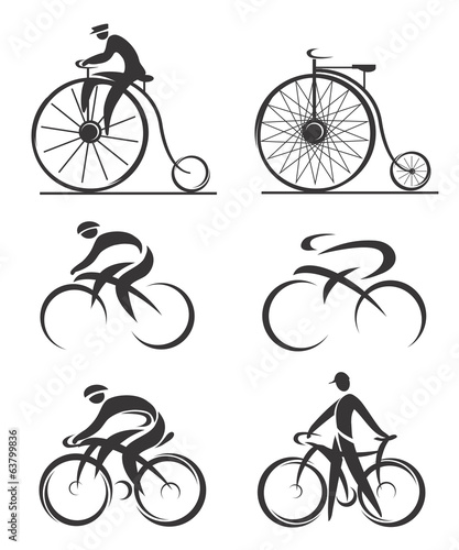 Cycling differently styled icons