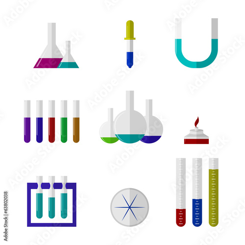 Illustration of chemistry labware