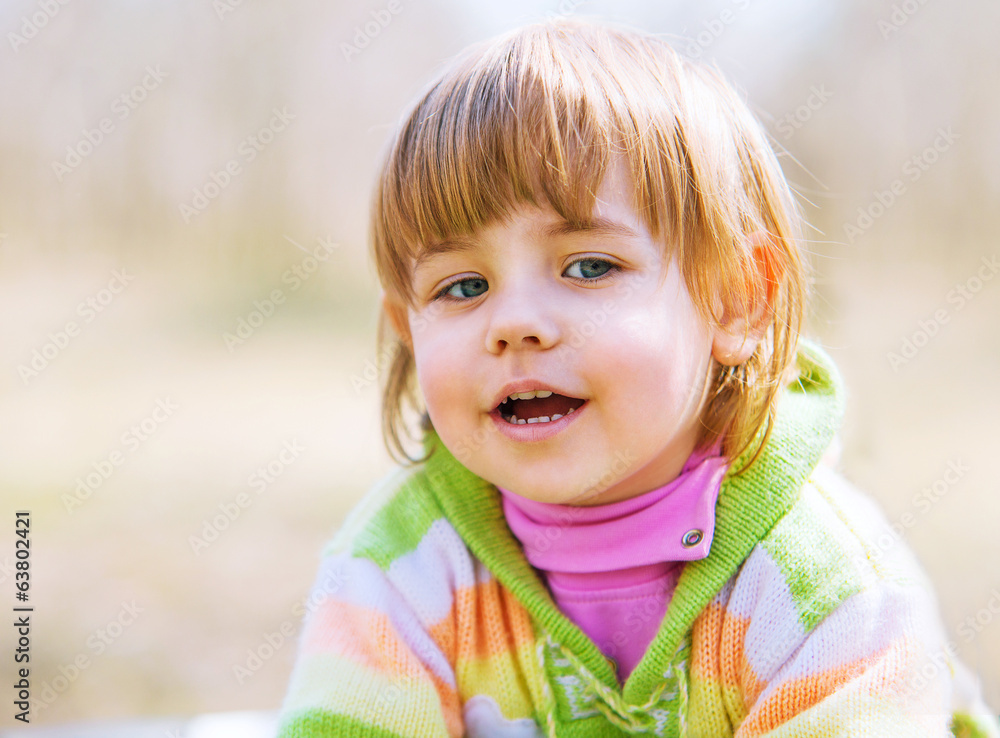 Adorable little girl portrait Adorable little girl portrait