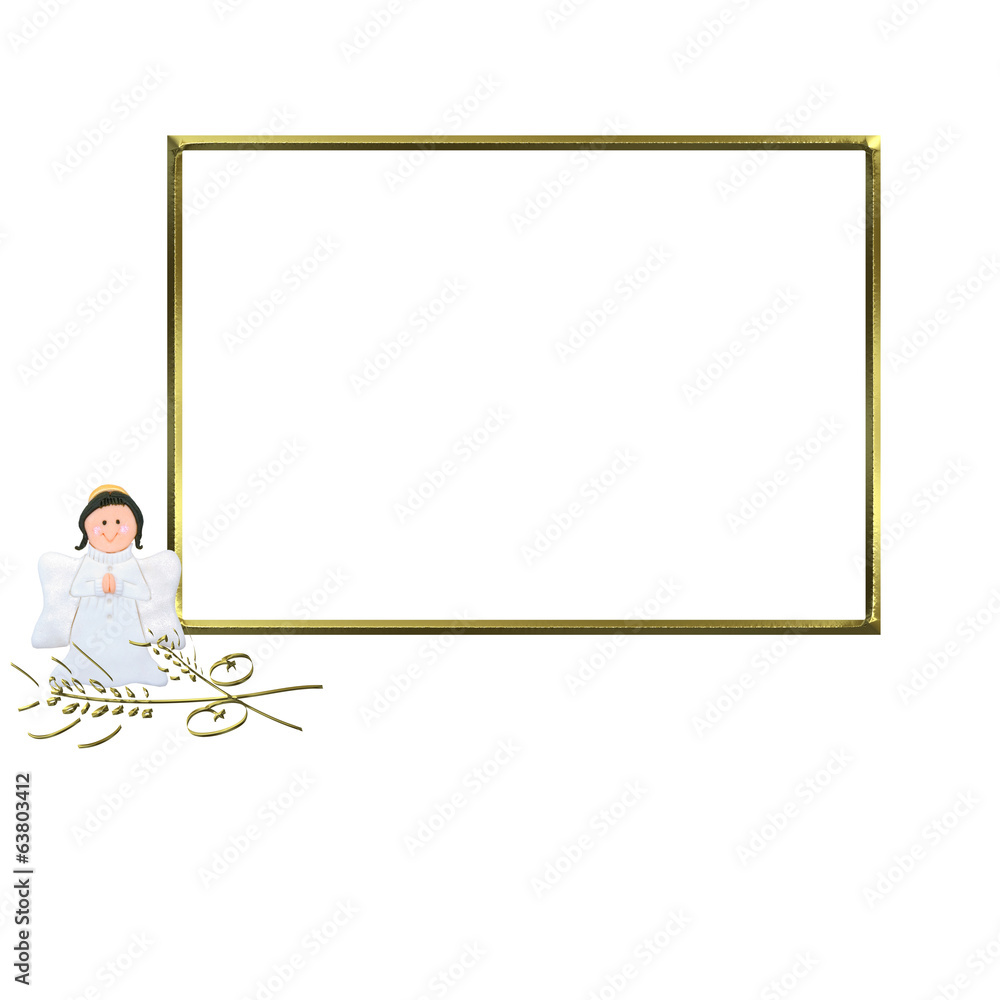 First Communion Invitation Angel photo frame First Communion Invitation Angel photo frame