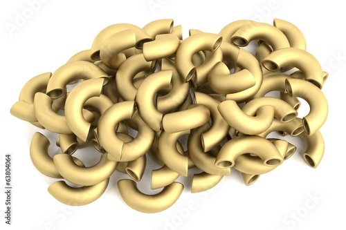 realistic 3d render of pasta