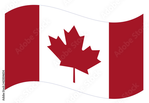 Vector flag. Canada