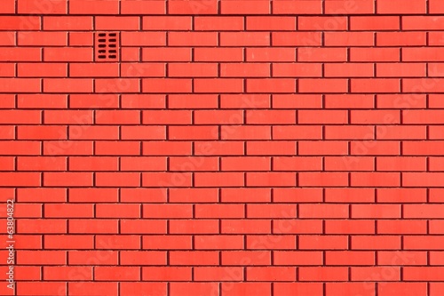 Brick Wall Red Orange Background, XXXL