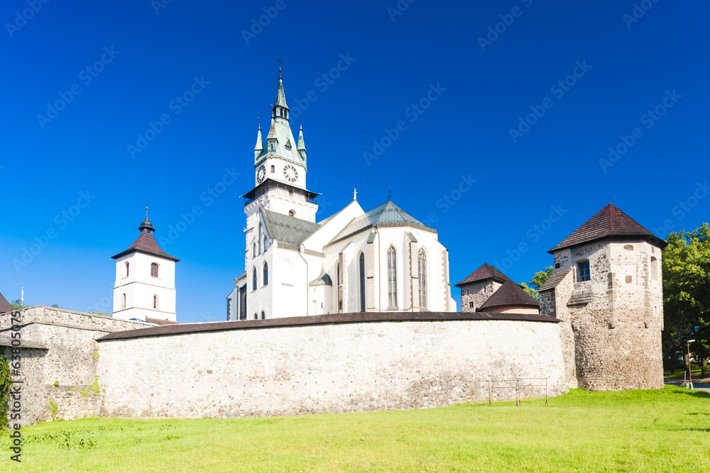 castle and church of Saint Catherine, Kremnica, Slovakia