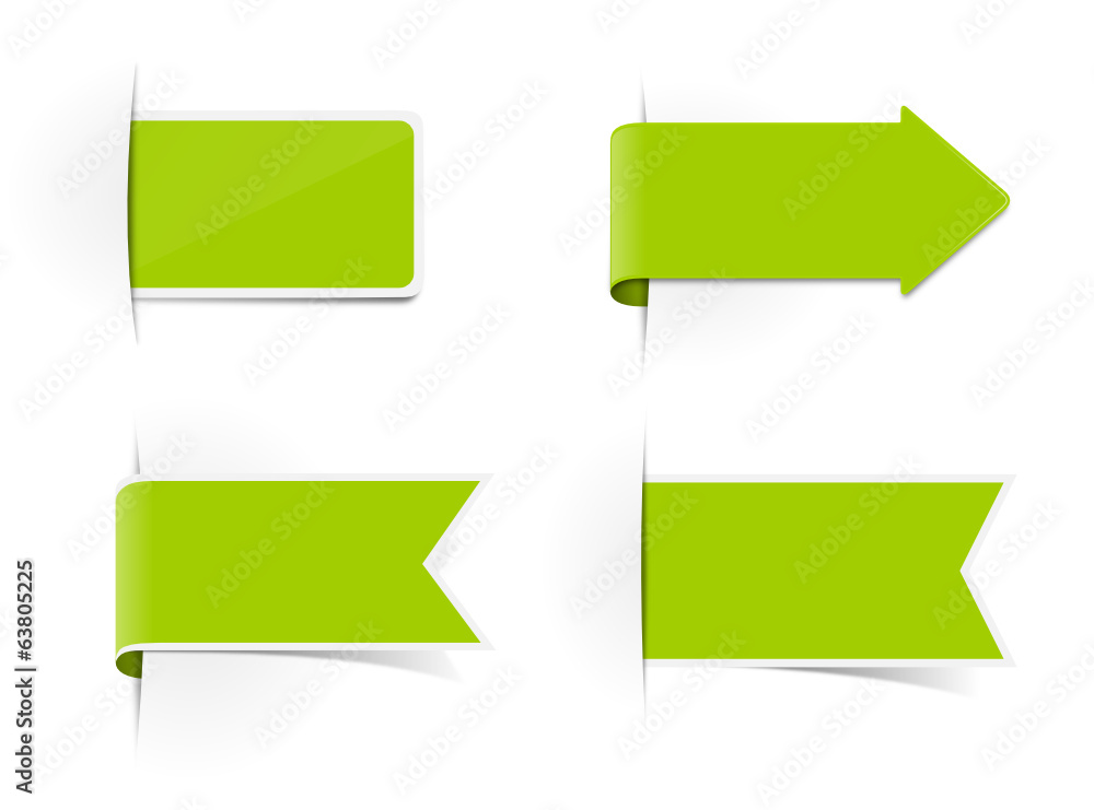 Schild Aufkleber Set grün Schild Aufkleber Set grün