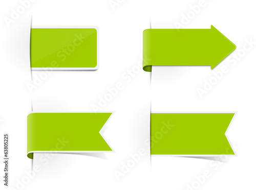 Schild Aufkleber Set grün
