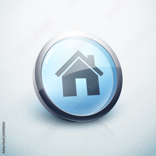 icône bouton internet maison