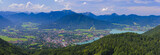 Panorama Landschaft mit Tegernsee und Rottach-Egern
