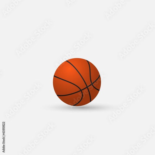 Vector Basketball isolated on a white background