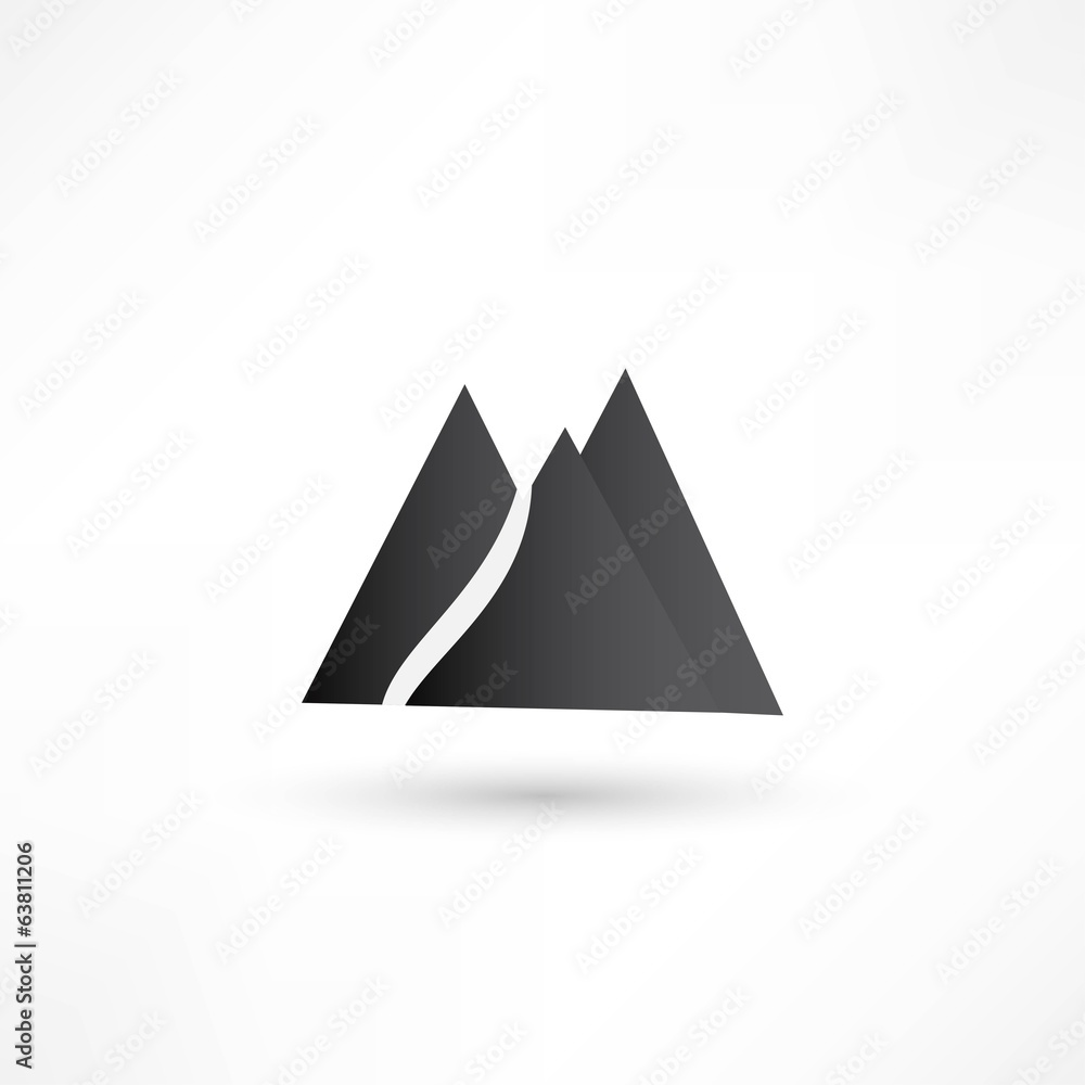 mountains symbol mountains symbol