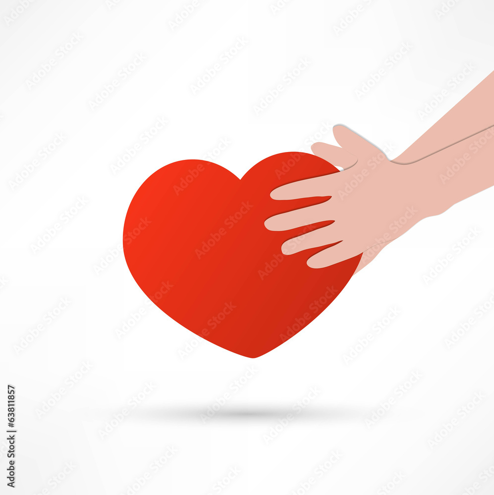illustration of the human heart rescue people. illustration of the human heart rescue people.