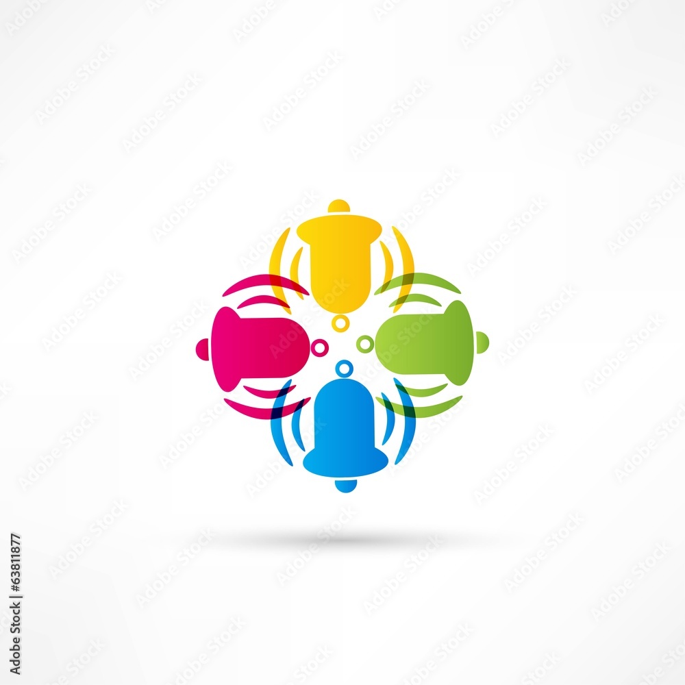 Obraz premium Ringing bell icon