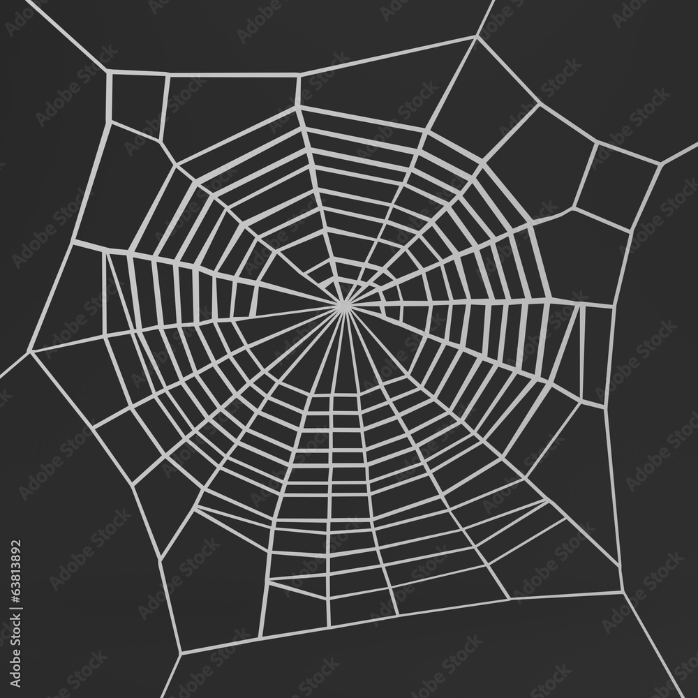 Obraz premium realistic 3d render of spiderweb