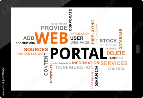 word cloud - web portal photo