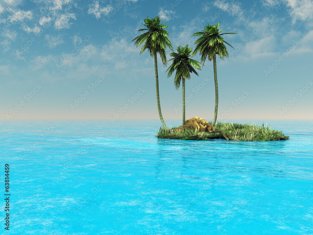 Naklejka premium Palms