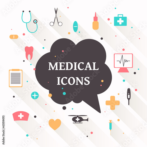 Vector Illustration of Medical Icons