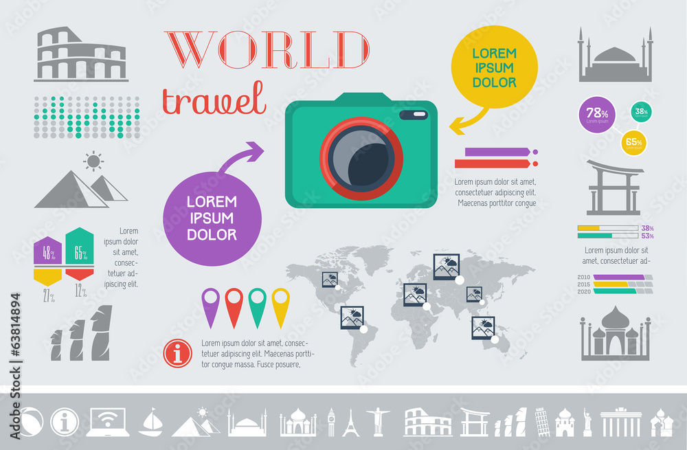 Travel Infographic Template.