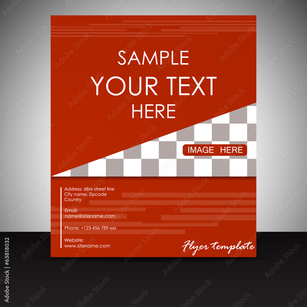 Business flyer template or corporate banner