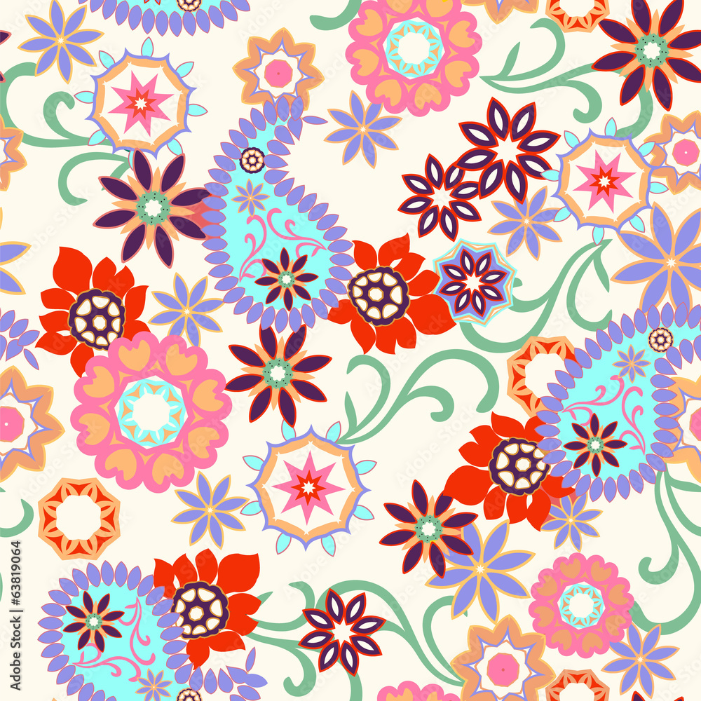 abstract paisley seamless background