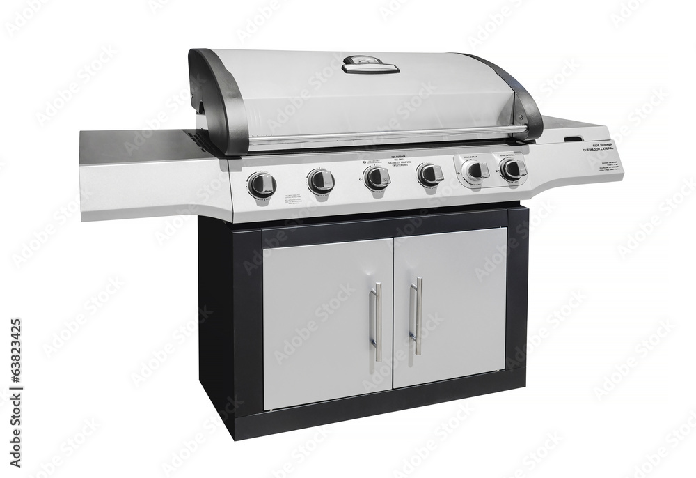 Barbecue gas grill, isolated Barbecue gas grill, isolated
