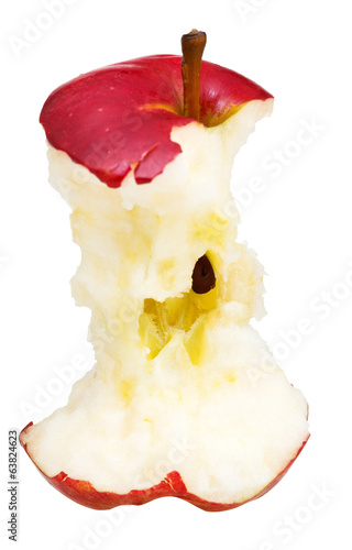 bitten red delicious apple