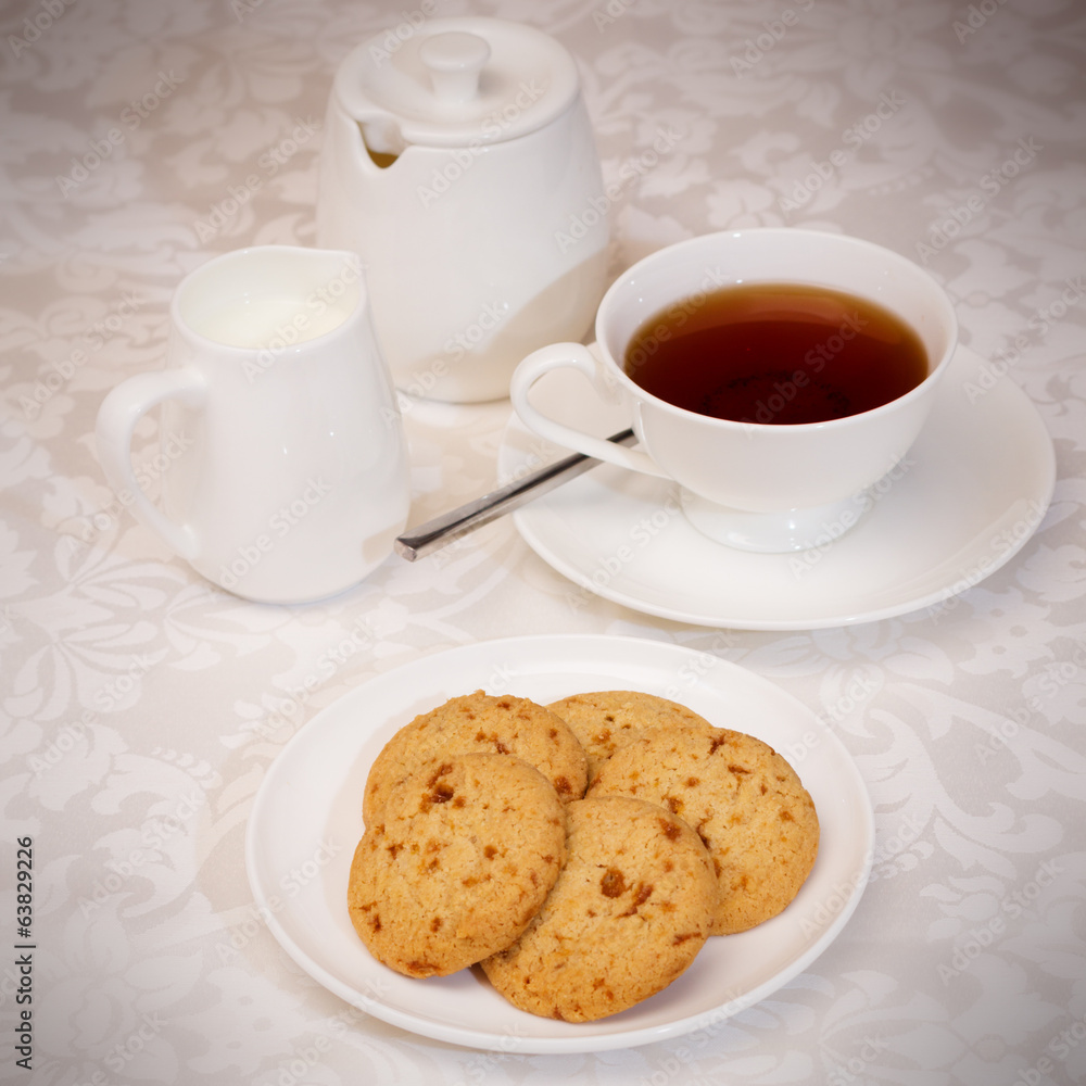 Tea and cookies Tea and cookies
