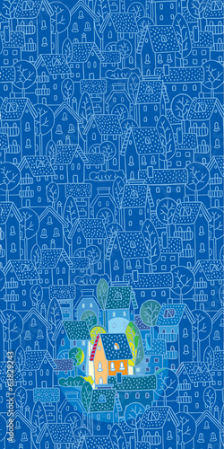 Sweet Home. Greeting card
