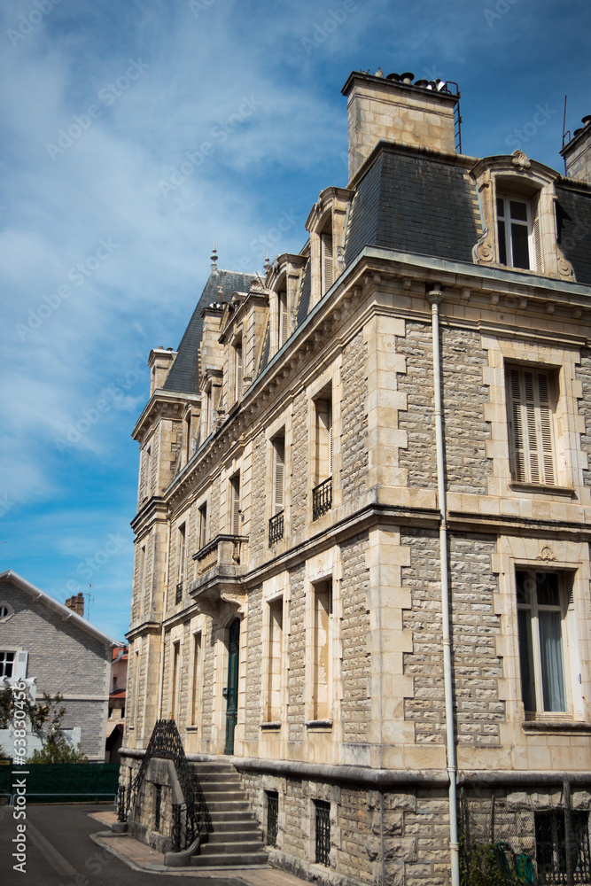 Fototapeta premium Stone house in Biarritz.