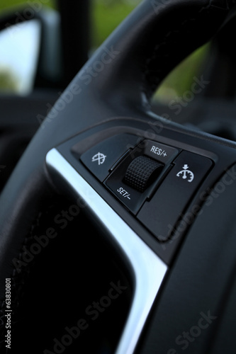 speed limitation on a steering wheel in modern car
