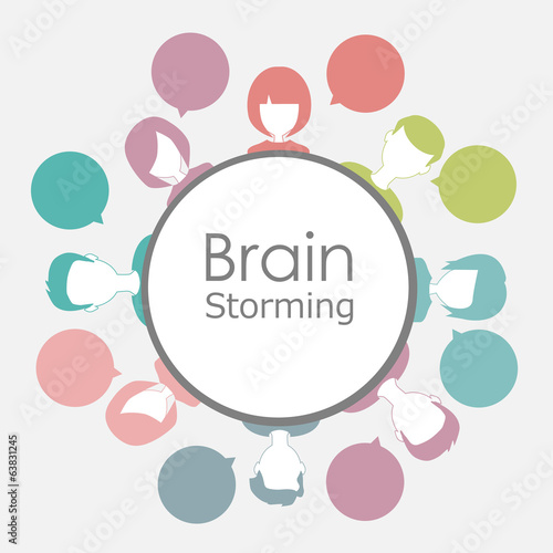 brainstorming people concept