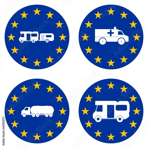 Transports dans 4 drapeaux europ  en