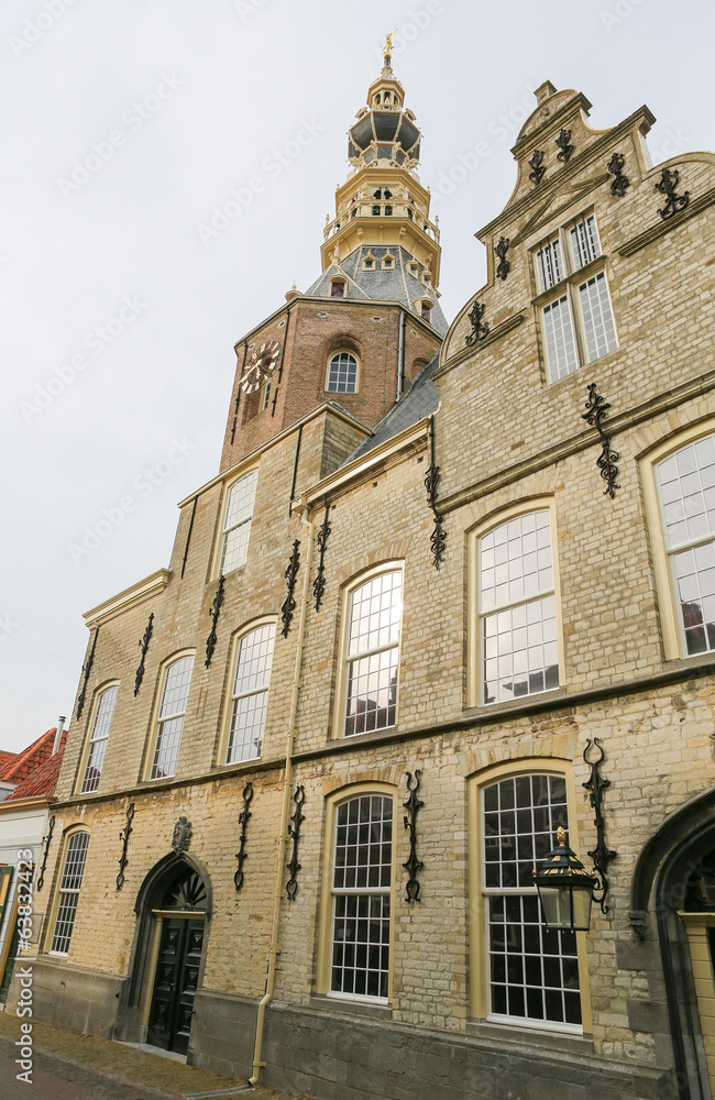 Famous Town Hall of Zierikzee, Zeeland, The Netherlands