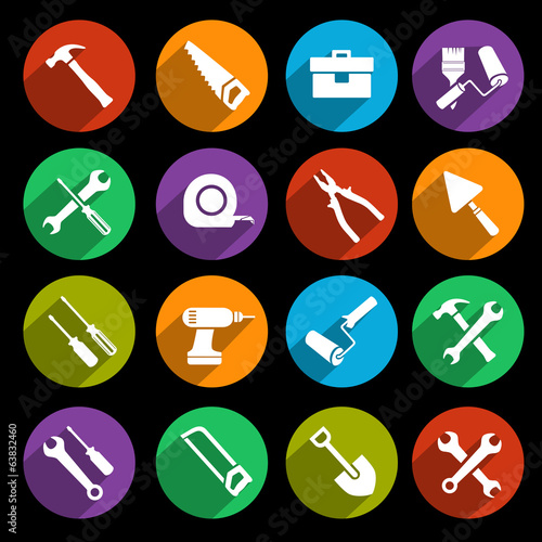 Tools icons set