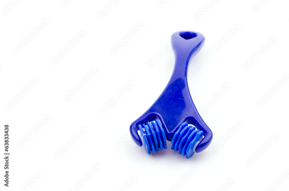 Roller face isolated white background Roller face isolated white background