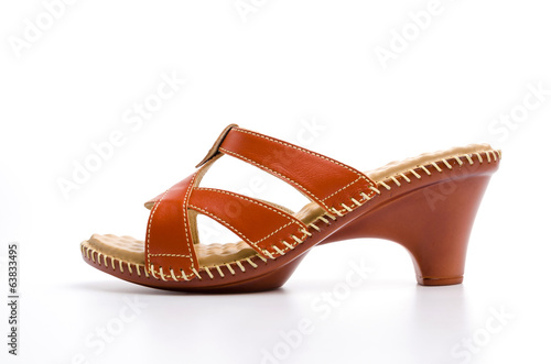 Woman shoes isolated white background