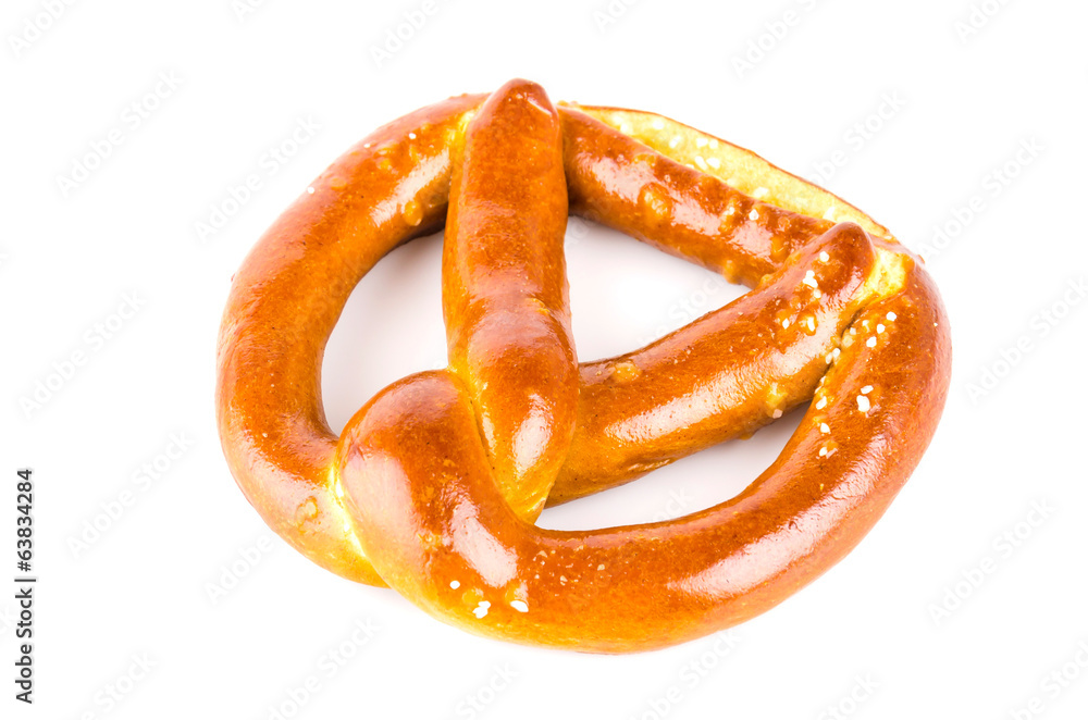 Pretzel isolated white background Pretzel isolated white background