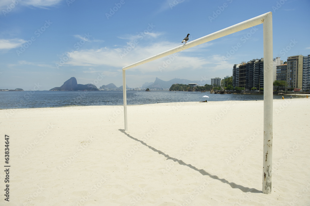 Football Goal Post Rio de Janeiro Beach Football Goal Post Rio de Janeiro Beach