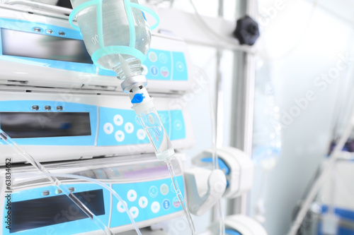 ICU equipment. _ Dropping and modern appliances.